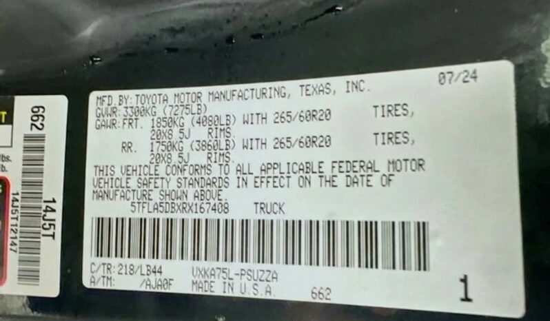 
								2024 Toyota Tundra SR5 full									